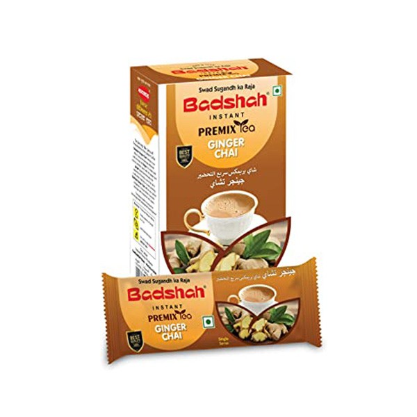 BADSHAH PREMIX GINGER TEA 10 SACHETS