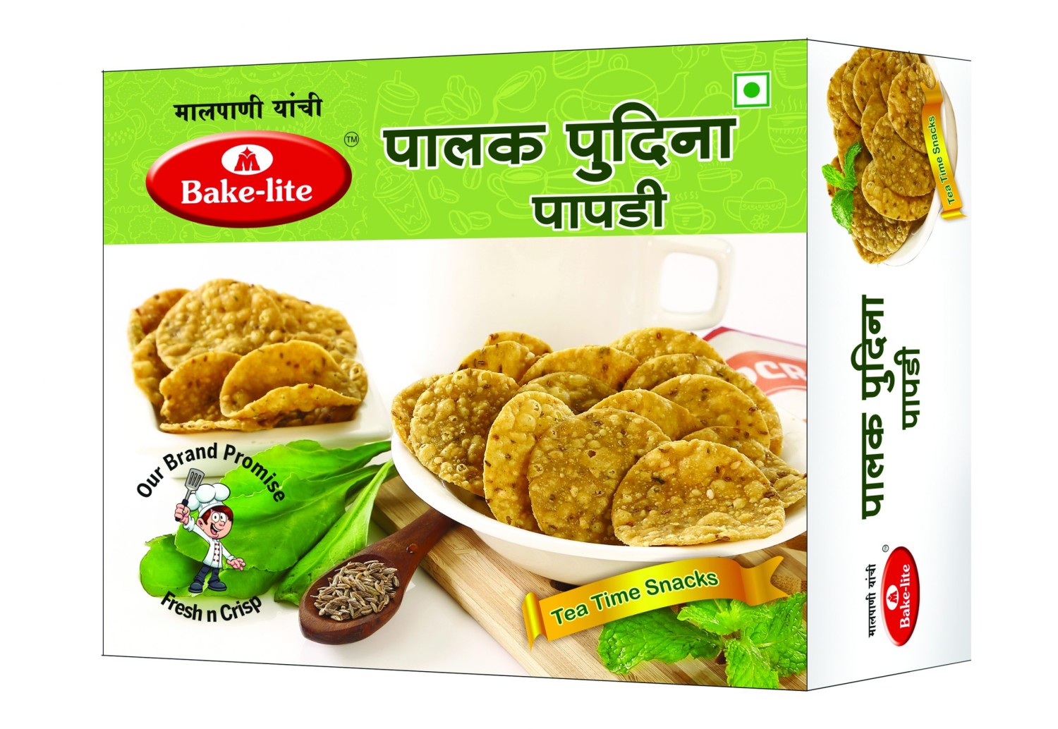 BAKELITE PALAK PUDINA PAPDI 150G