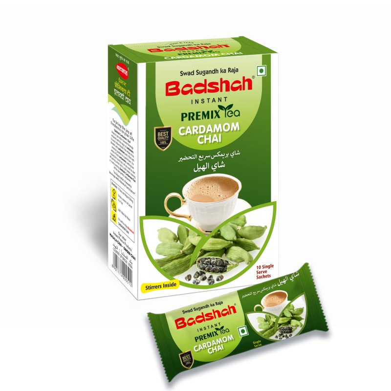 BADSHAH PREMIX CARDAMOM TEA 10 SACHETS