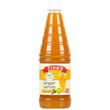 TINA GINGER LEMON SQUASH 700ML