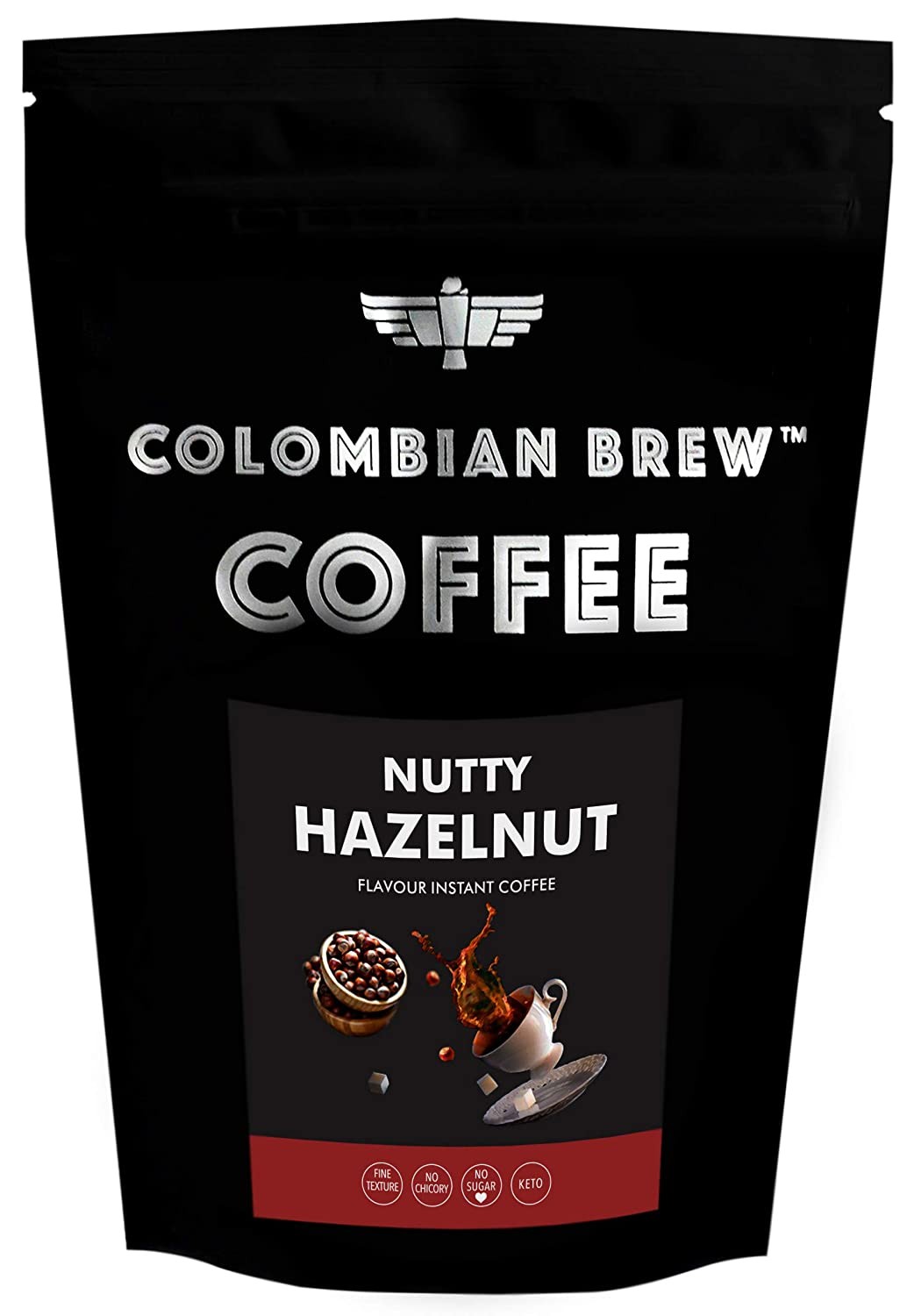 COLOMBIAN BREW NUTTY HAZELNUT COFFEE 100G