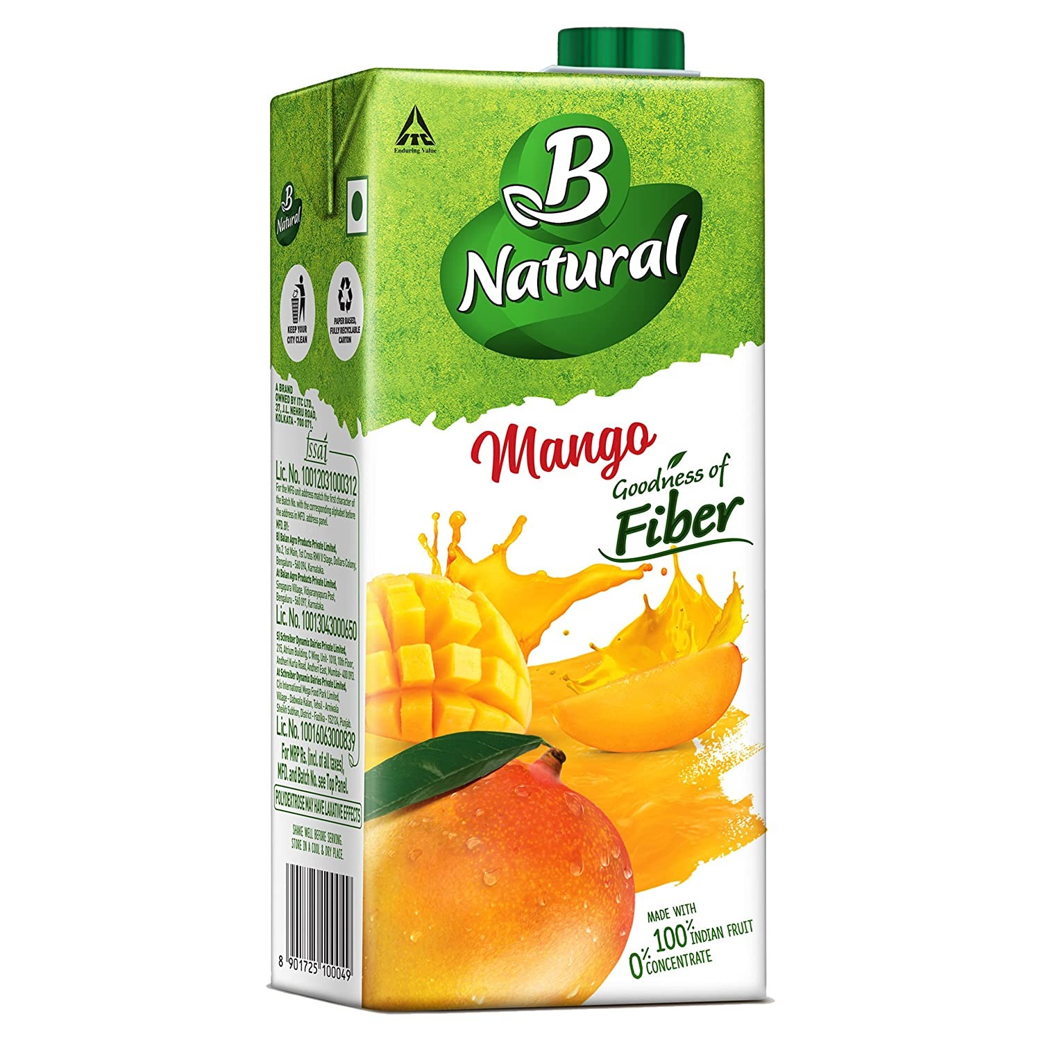 B NATURAL MANGO 1L