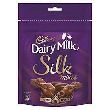 CADBURRY SILK MINIS POUCH 162G