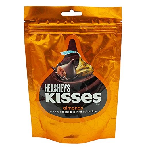 HERSHEY KISSES ALMONDS 100G