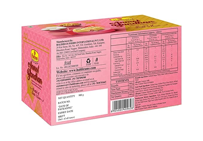 HALDIRAM ANMOL BANDHAN 900G